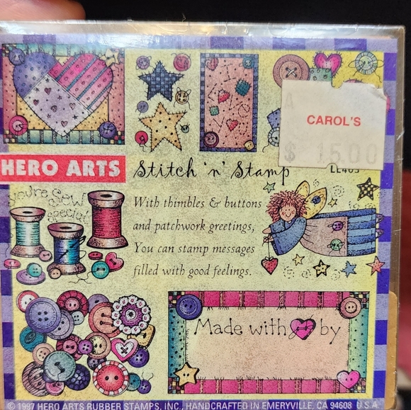 Stitched bears, snowmen, and hearts are made by rubber stamps. - Picture 5 of 6